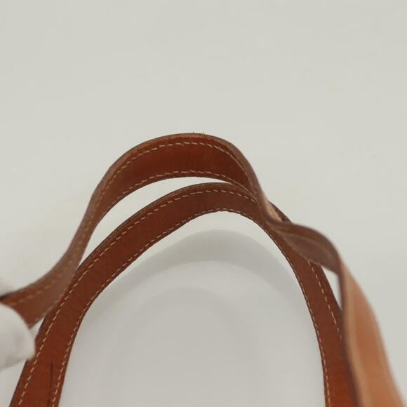 CELINE Macadam Canvas Hand Bag Pvc Leather Brown Gold - Picture 8 of 13